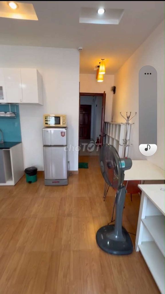 The elevator apartment is full of furniture.
