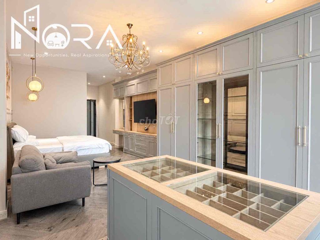 Open District 1 service apartment right on Tân Định.