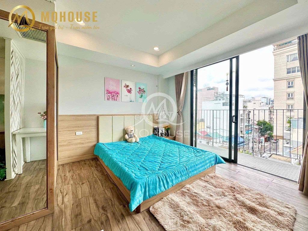 Rent a big balconies kitchen room in Nguyễn Đình Chiểu near the Turtle Lake.