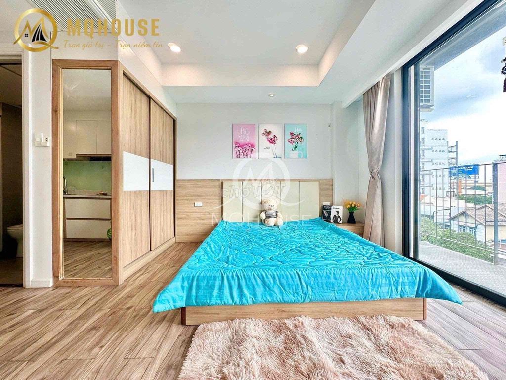 Rent a big balconies kitchen room in Nguyễn Đình Chiểu near the Turtle Lake.