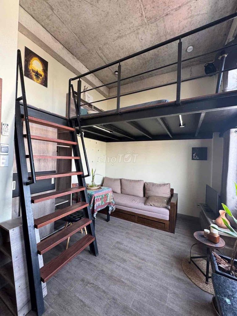 Rent an apartment tone with heavy wood chill in the center of Bình Thạnh