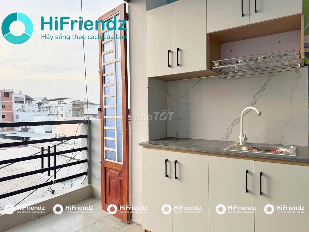 The mini-full interior is like a clean balcony in Hương Lộ 2.