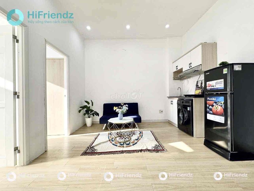 Two bedrooms, balcony, Nguyễn Cửu Vân, 1717, Bình Thạnh