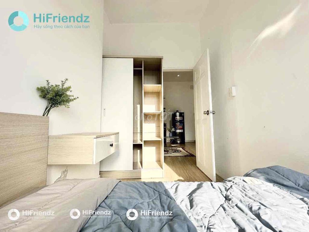 Two bedrooms, balcony, Nguyễn Cửu Vân, 1717, Bình Thạnh