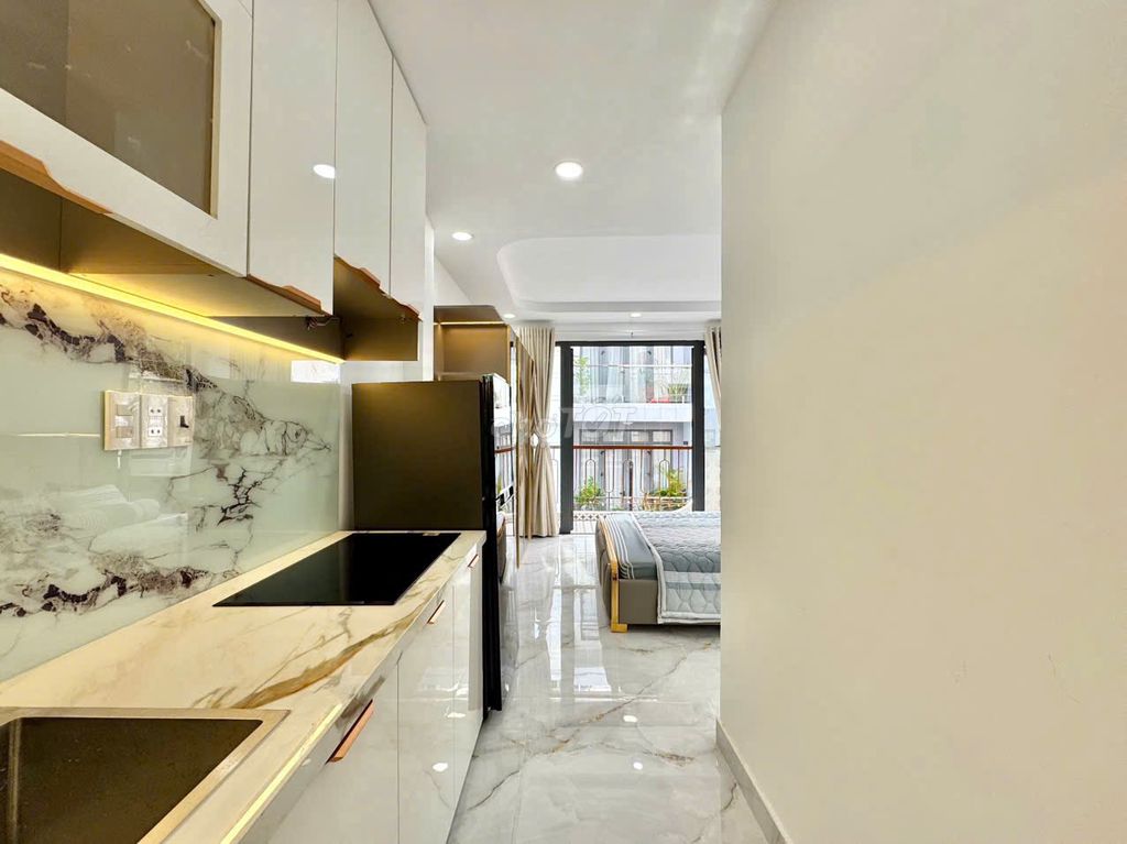 This is an apartment-high-class, private-looking machine, like it's in a painting near an airport.