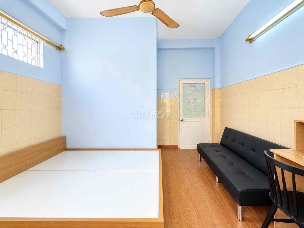 The garden balcony studio is right near the rich stadium's shower.
