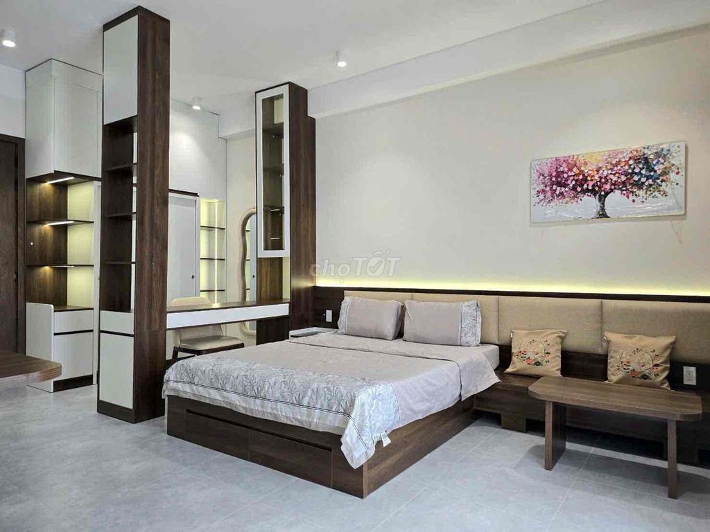 The studio is full of furniture -- beautiful design, and it's a coma.