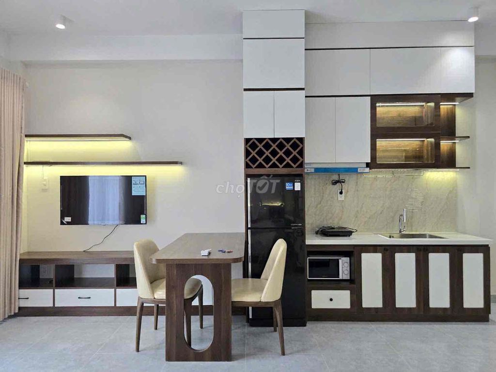 The studio is full of furniture -- beautiful design, and it's a coma.