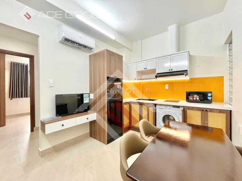 Rent a service apartment. A full bedroom.