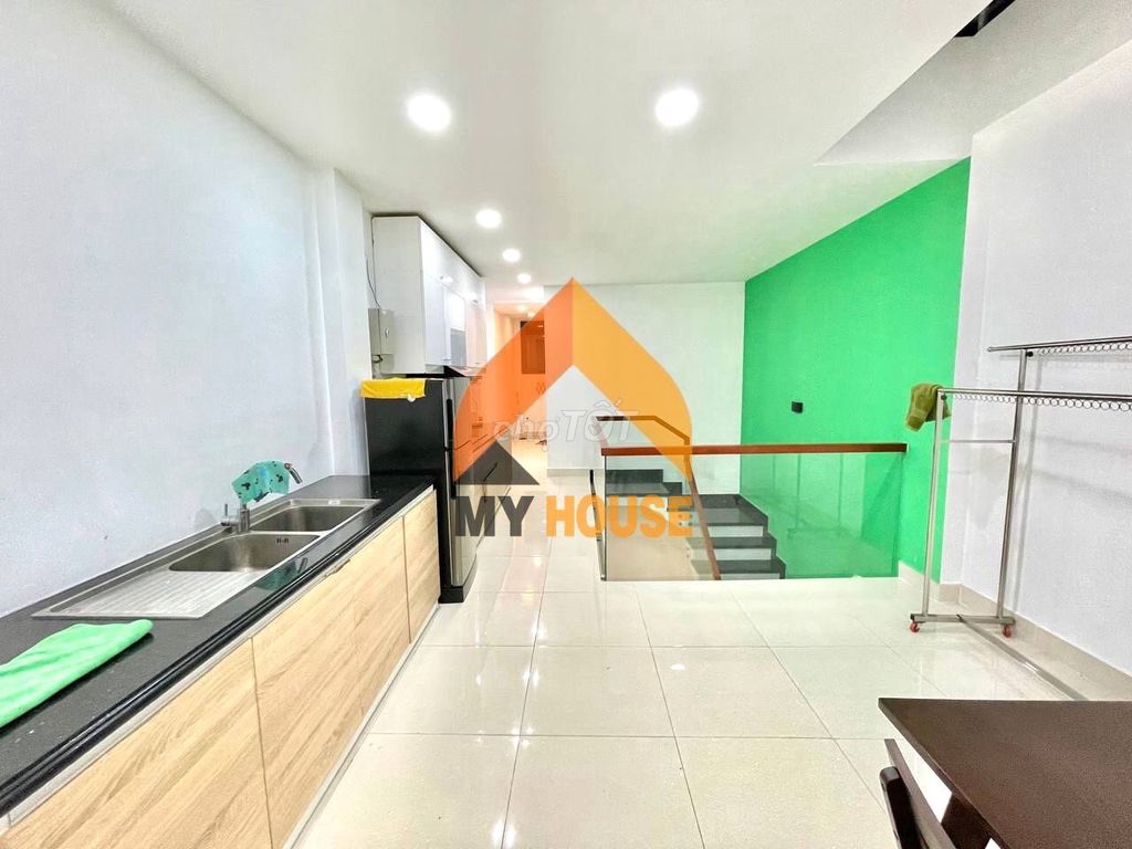 Behind the mega, ground floor four, nice place at a good price.