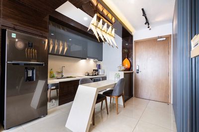 Rent the apartment to 2.5 Masteri Millennium Project bedroom.