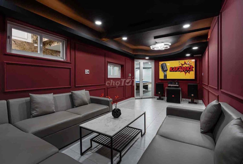 Rent a two-sided mansion, Trần Ngọc Diện, Thảo Điền, District 2.
