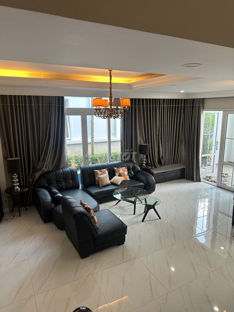 And we're going to have a nice, full furniture -- five bedrooms, five toilets -- separate cars.