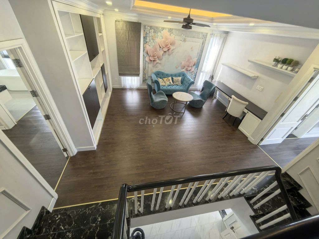And we're going to have a nice, full furniture -- five bedrooms, five toilets -- separate cars.