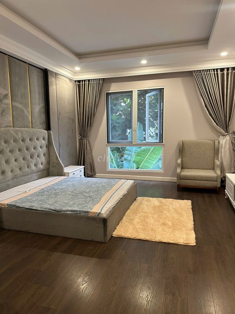 And we're going to have a nice, full furniture -- five bedrooms, five toilets -- separate cars.