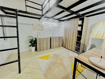 The suite has an all-in-the-art interior.