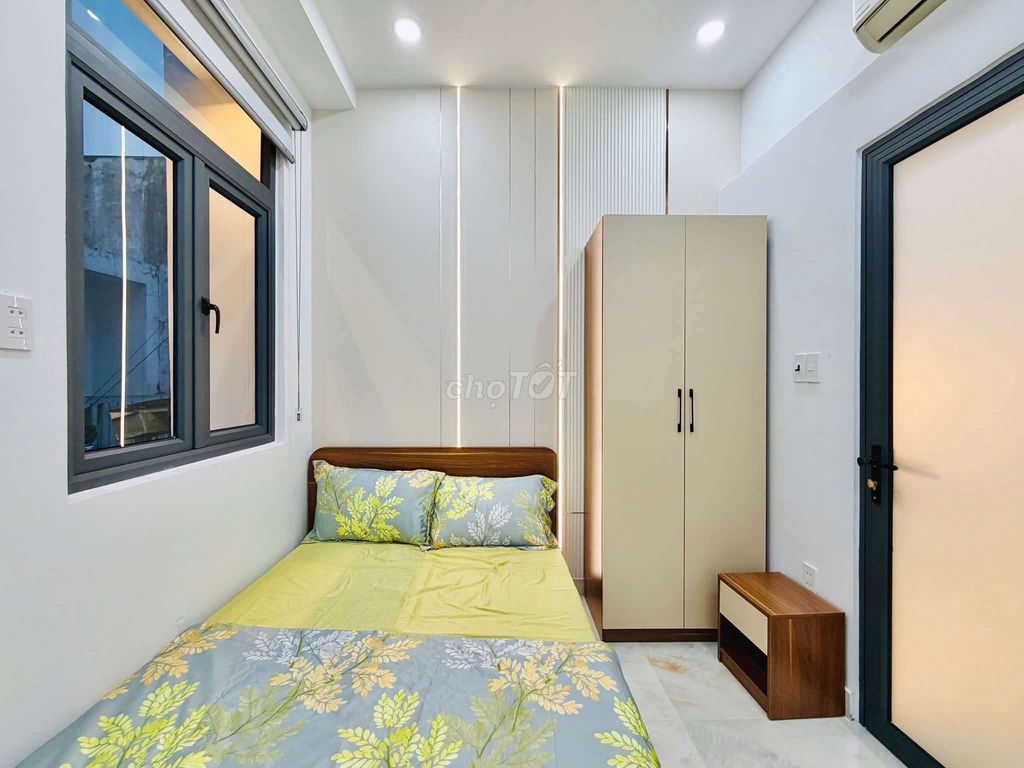 The new house is 100% full of high-level furniture 3 x 10 meters per second floor Quang Trung bedroom