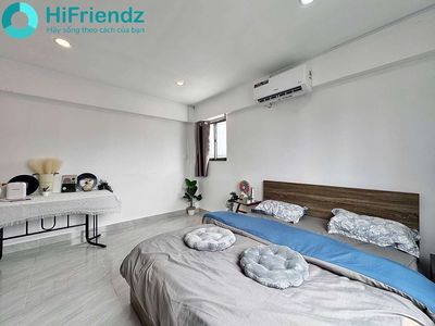 Rent mini apartment, open window - full interior