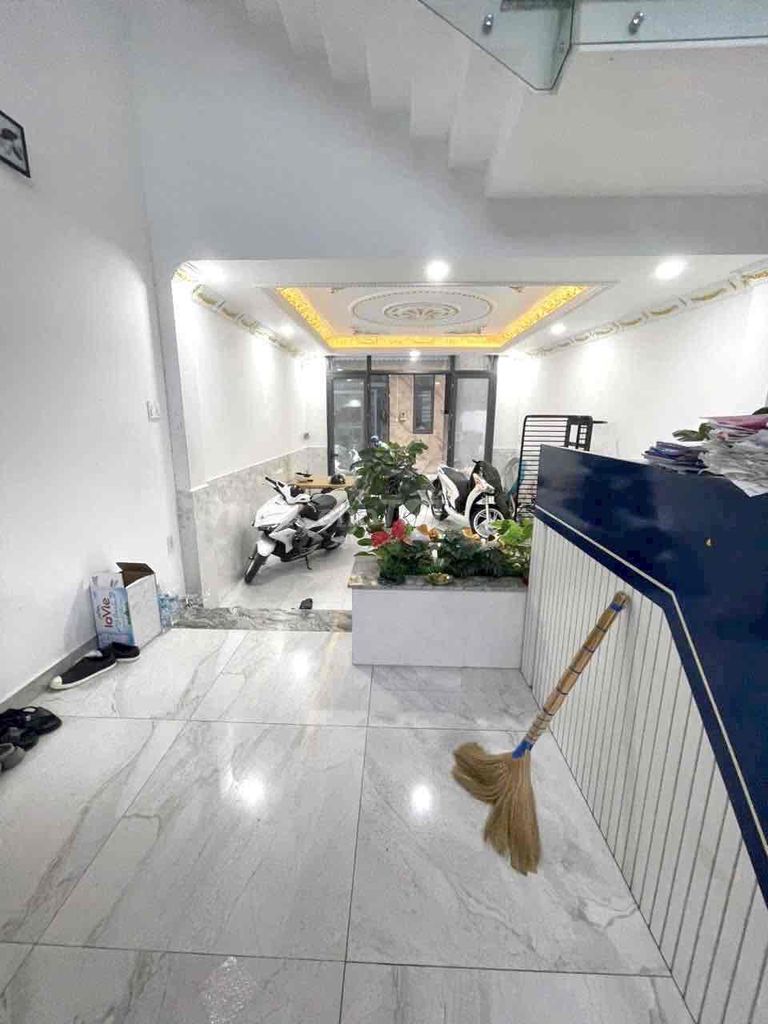 4x16 meters 1 .8 feet plus 3 floors (4 bedroom 5 toilets) 5 meters. Road 2. Bình Tân