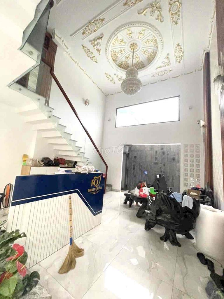 4x16 meters 1 .8 feet plus 3 floors (4 bedroom 5 toilets) 5 meters. Road 2. Bình Tân