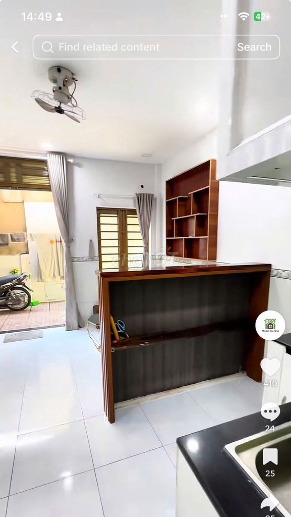 Renting a nice little house, five minutes from Aeon Mall Tân Phú.