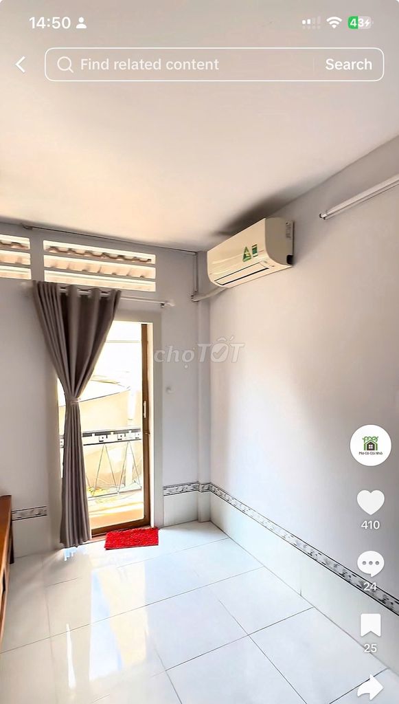 Renting a nice little house, five minutes from Aeon Mall Tân Phú.