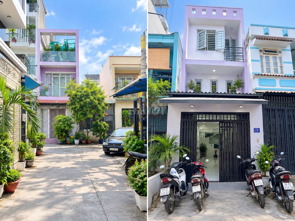 Renting the entire house is 276 Mã Lò, 4 x 14 meters, 3 bedrooms, 2 toilets, 9 million