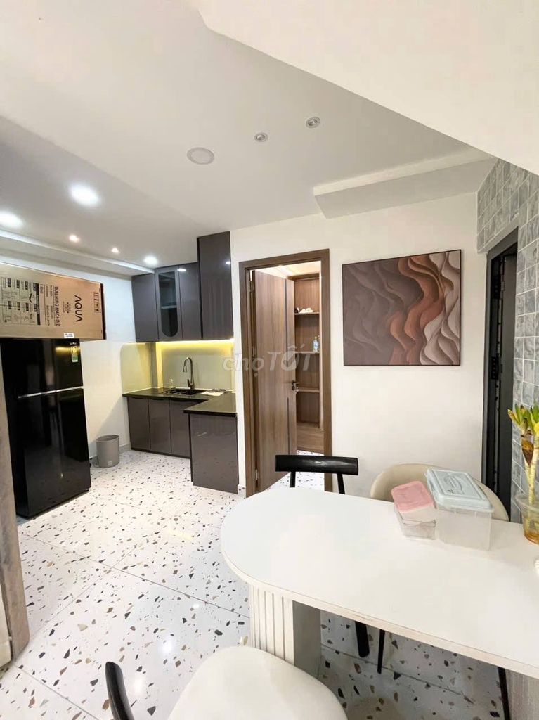 Rent a full Trần Huy Liệu Phú Nhuận 3th floor bedroom for 25 million refrigerators