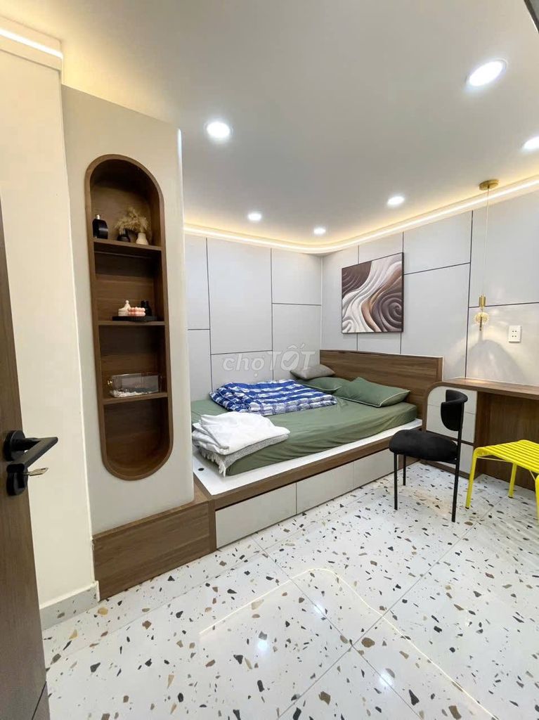 Rent a full Trần Huy Liệu Phú Nhuận 3th floor bedroom for 25 million refrigerators