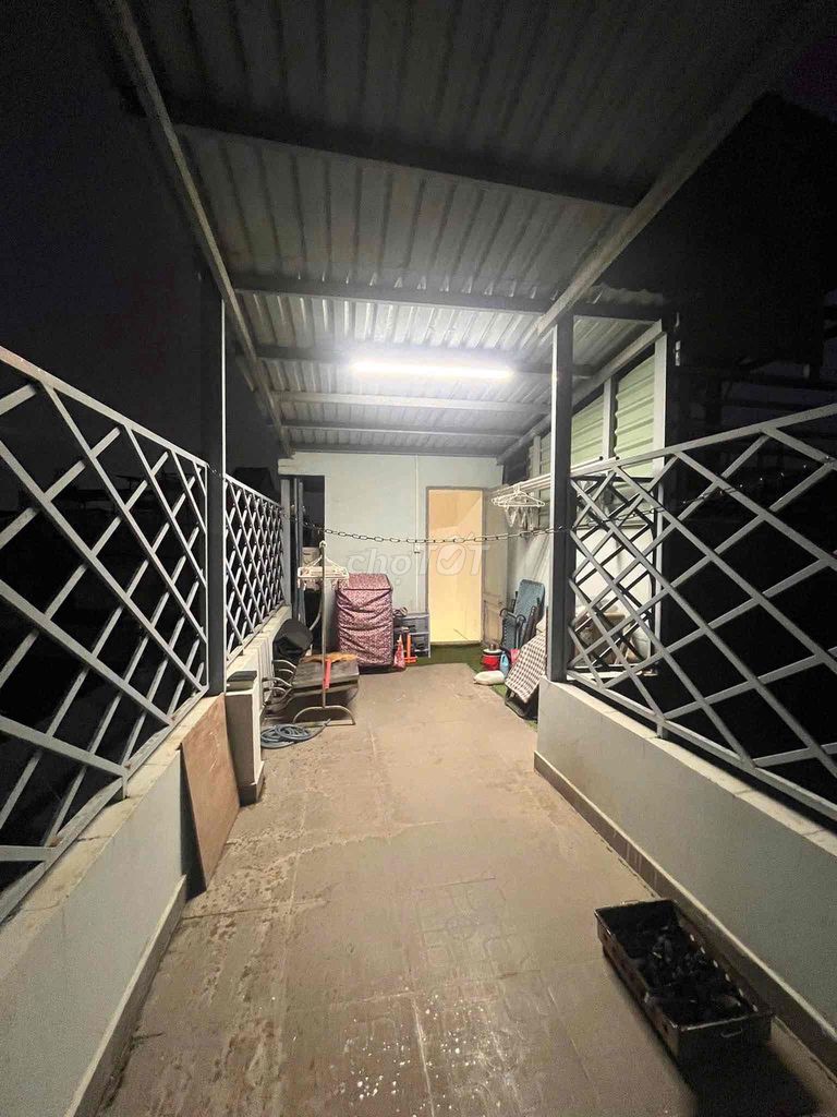 In the alley. Two bedrooms with basic interiors.