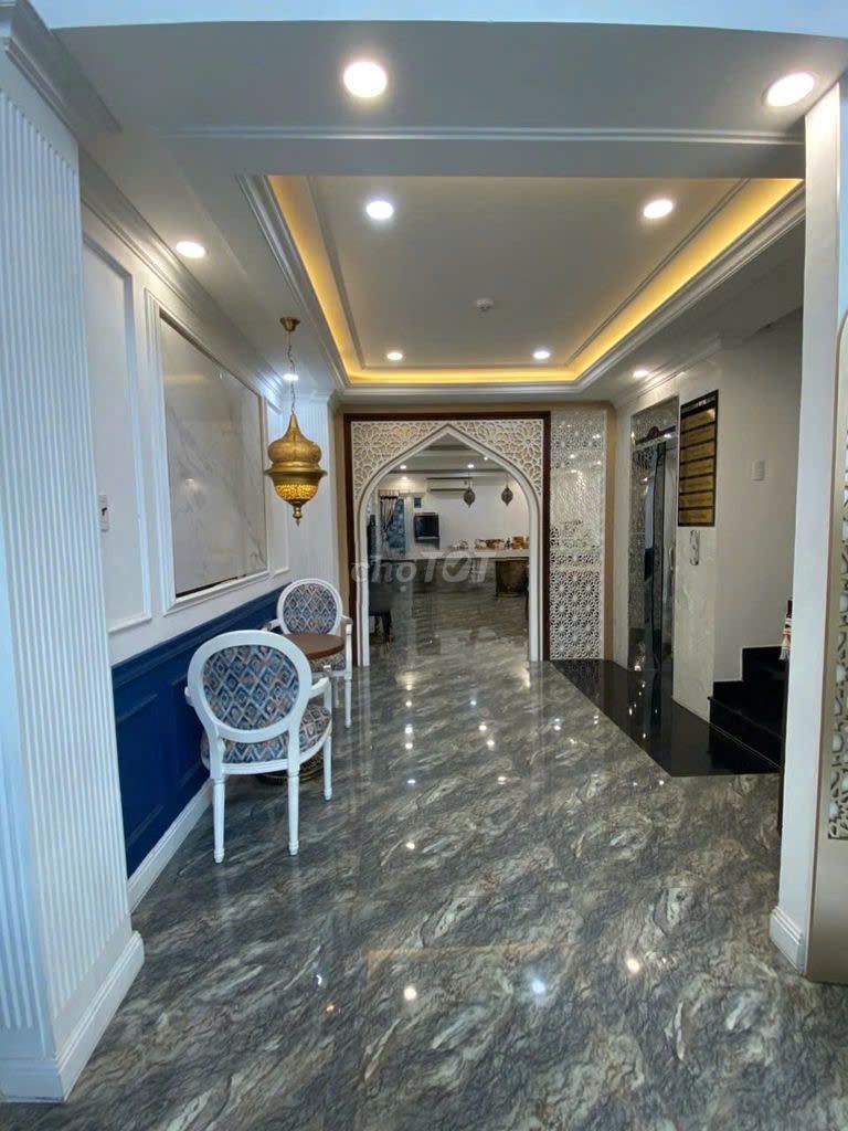 Rent cash house 185 C Lê Quang Định, qbt - 6 stories, elevator, 73 million