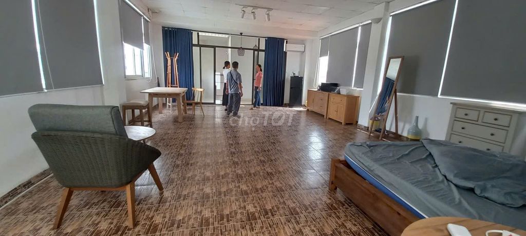 Thảo Điền root house has a broad, suitable courtyard or office office.