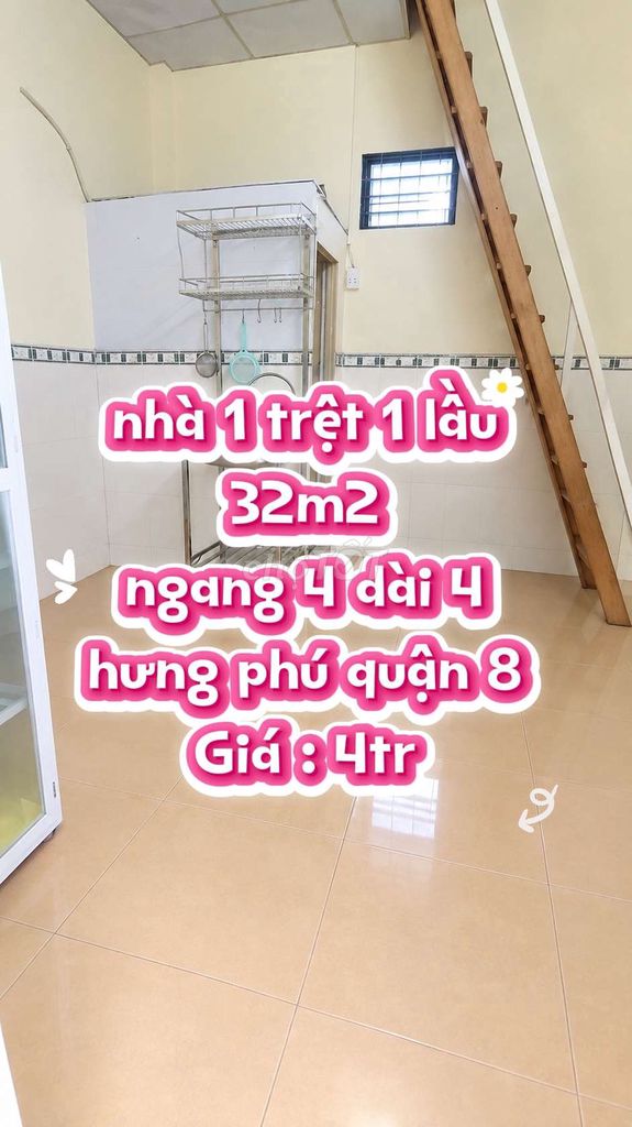 Hire housing using 32 m2 at 4 million Hưng Phú District 8