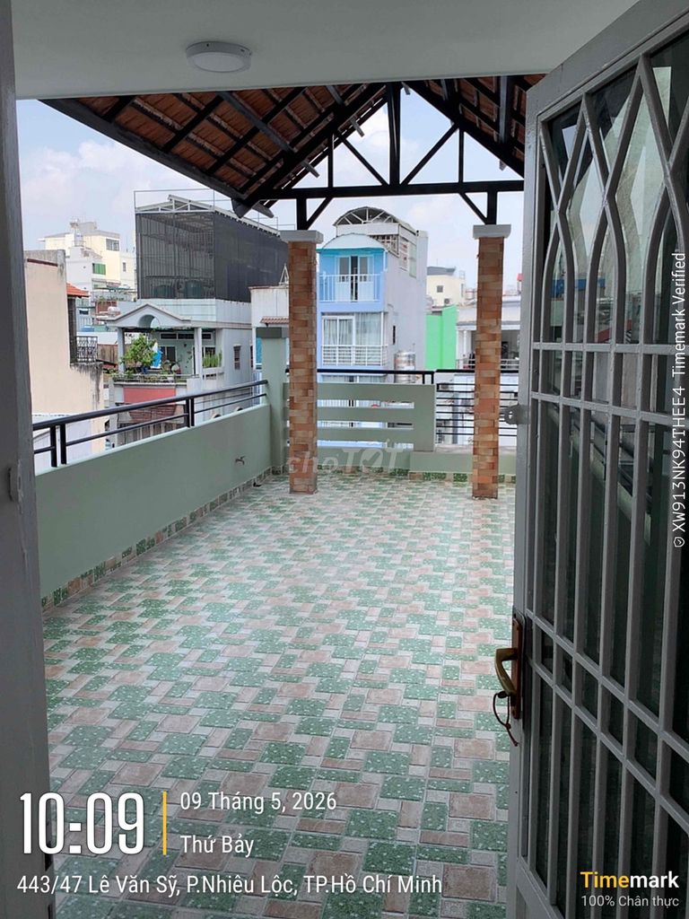 Full rent house, six-foot alley, Lê Văn Sỹ District 3.