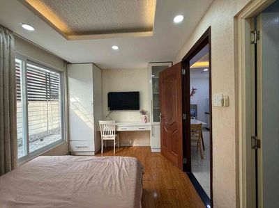 Rent two bedroom two room two near Hoàng Văn Thụ-full interior-bancol-tang machine-35 M2