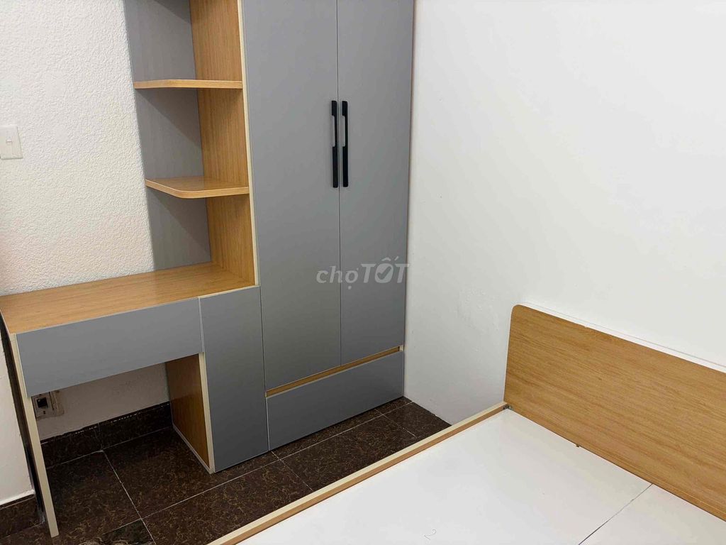 The whole one bedroom is 45 meters, Ung Văn Khiêm Alley, 204 25, Bình Thạnh.
