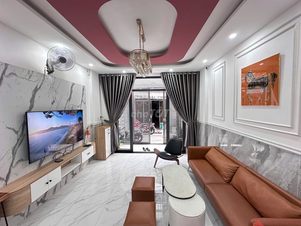 Nc Quang Trung 4 x14 meters 1 .10 1 .1 floor 3th floor bedroom Full House
