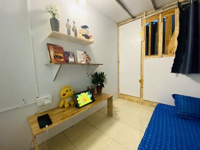 Room one is sleepbox door closed 68 Út Tịch, Tân Bình district