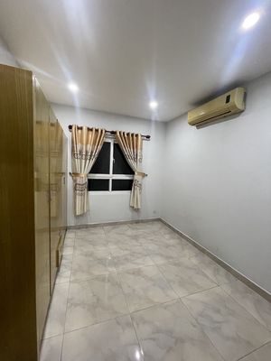 We'll rent a safe apartment. Three bedrooms. Two toilets.