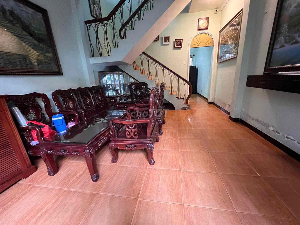 It's the original house near the market.