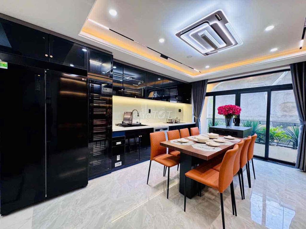 Rent 215/ Phan Huy Ích (4 x20) suspended, 3 stories, St 4 bedrooms, 6 toilets