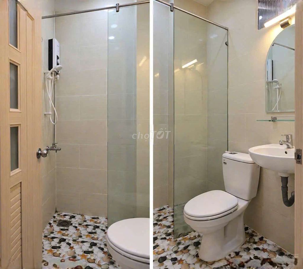 Nice new house, District 3-- car alley-- 3 bedrooms-- roof-- 16 million.