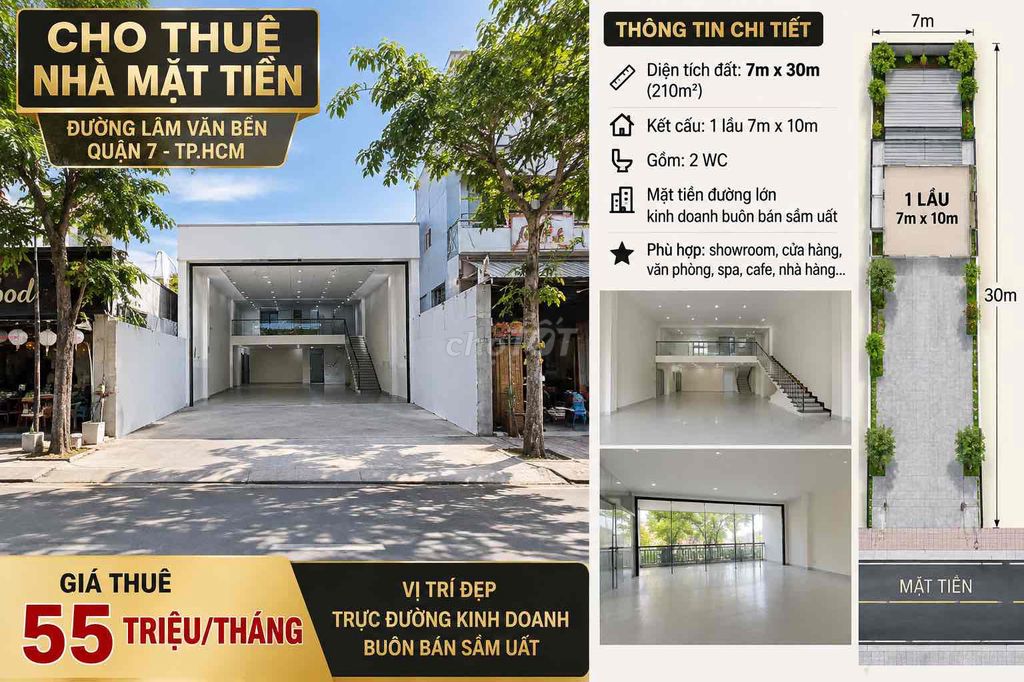 Rent a Lâm Văn Bền 7 x 30 meters-- 7th District