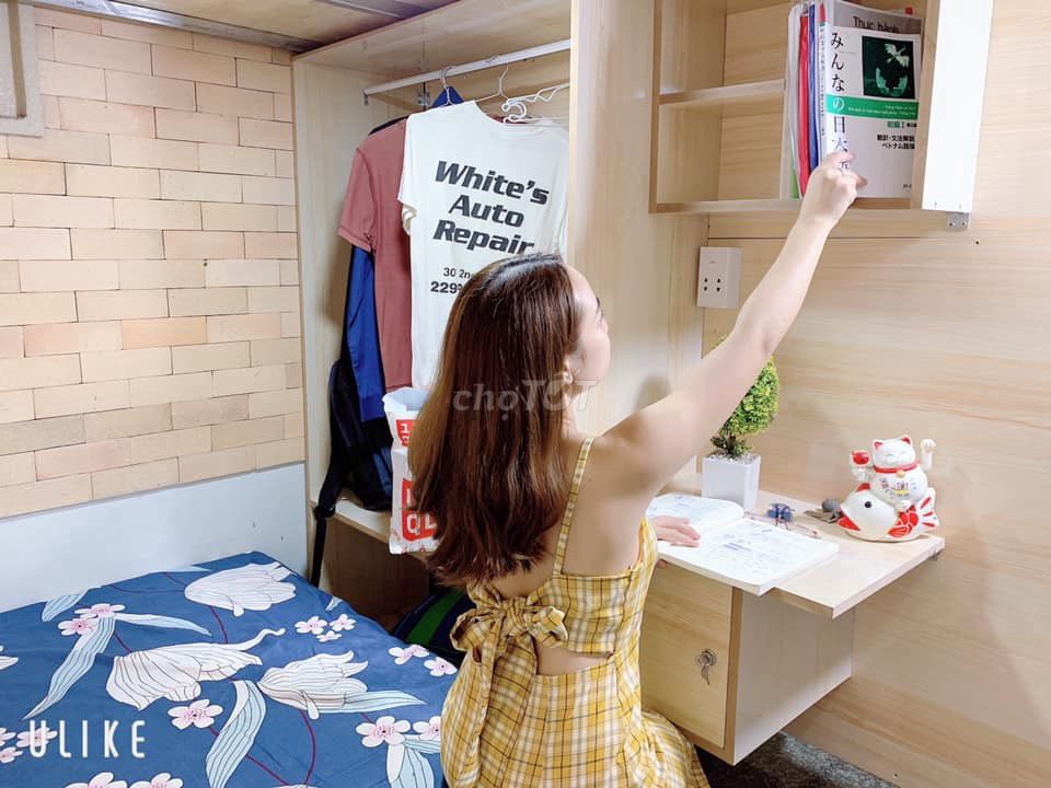 The sleepbox room is a wide 200-trestrial dorm,Q.Phú Nhuận.