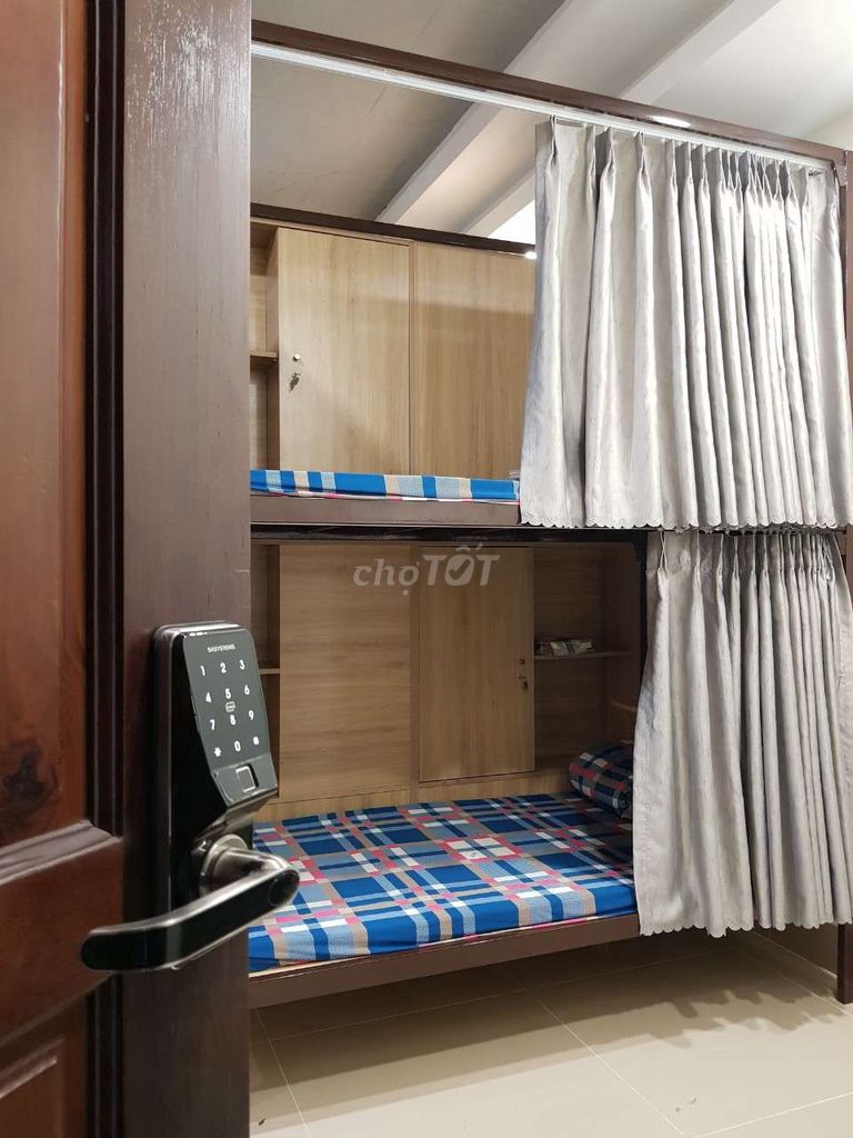 in a full - interior dorm room, air conditioning machine, P. Phú Mỹ, District 7