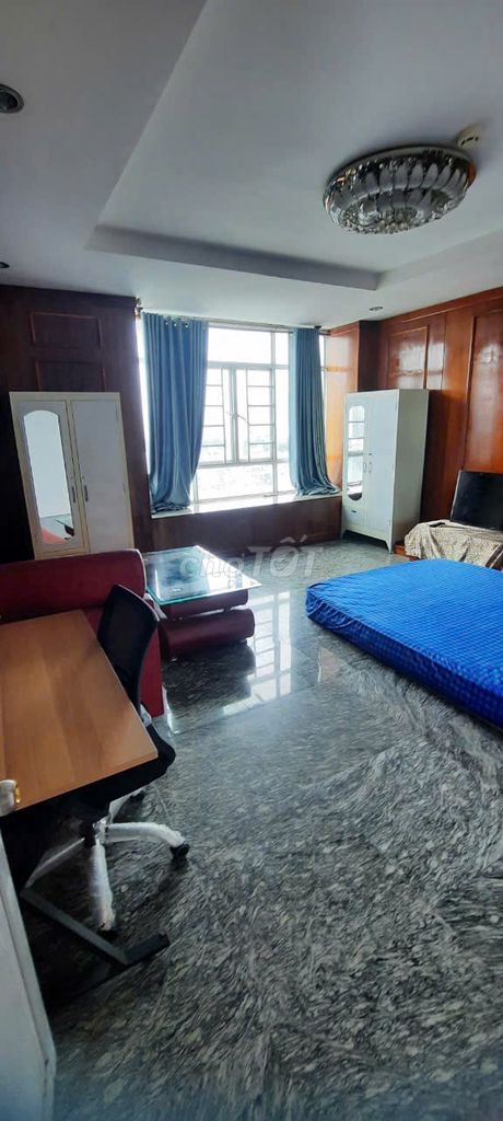 A full interior in the living room, a ridiculous toilet.
