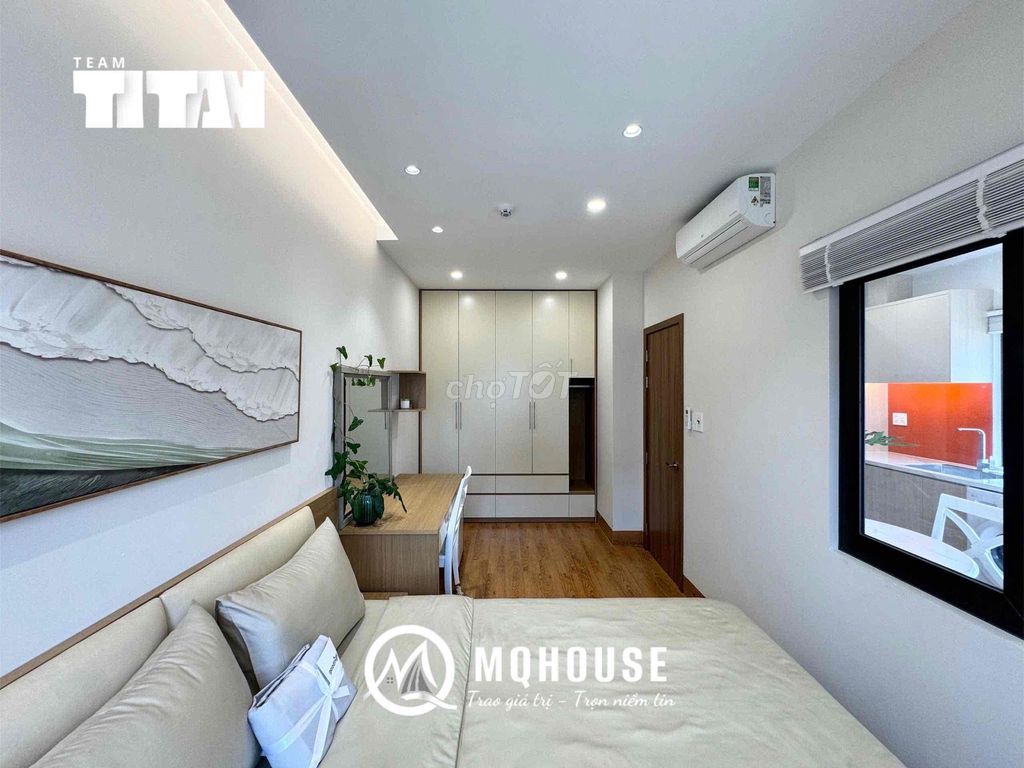 One balcony bedroom 50 meters high-level furniture downtown Bình Thạnh county 1.