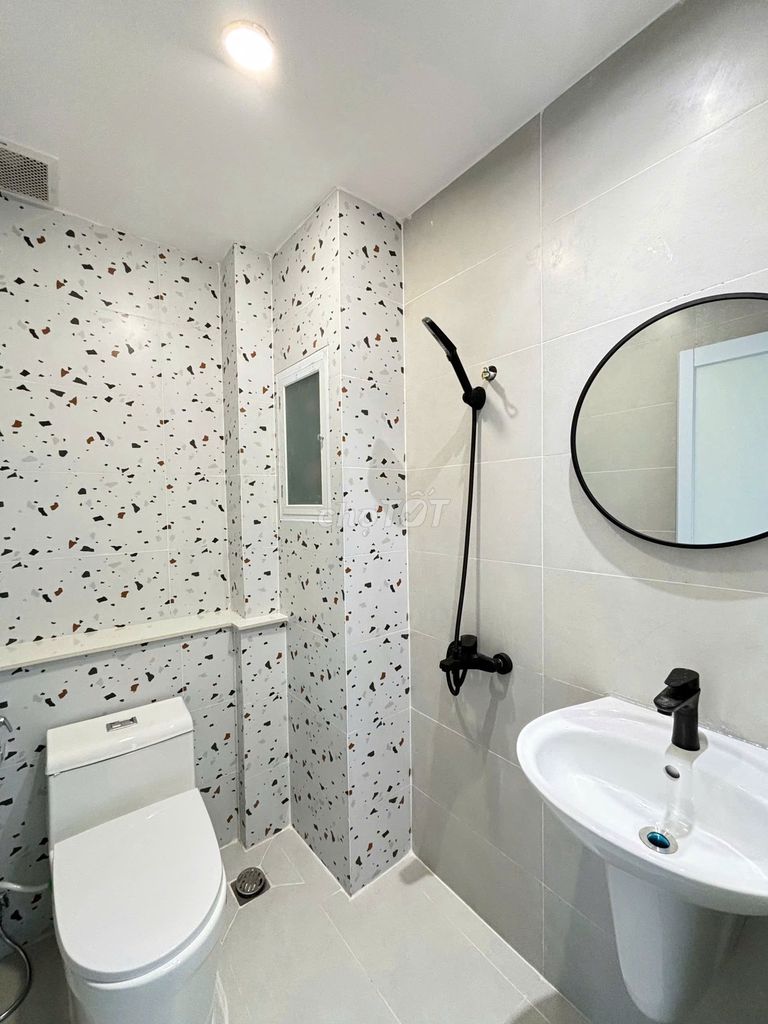 The new balcony room was built in the shower, the car was built into the house.