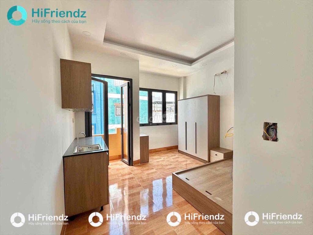 3 km from ueh - huflit 3.2 km newly built just Lê Đại Hành with a balcony