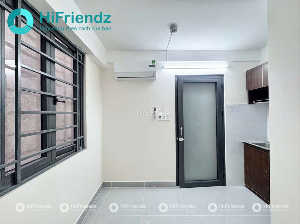 A new room with open windows in it.
